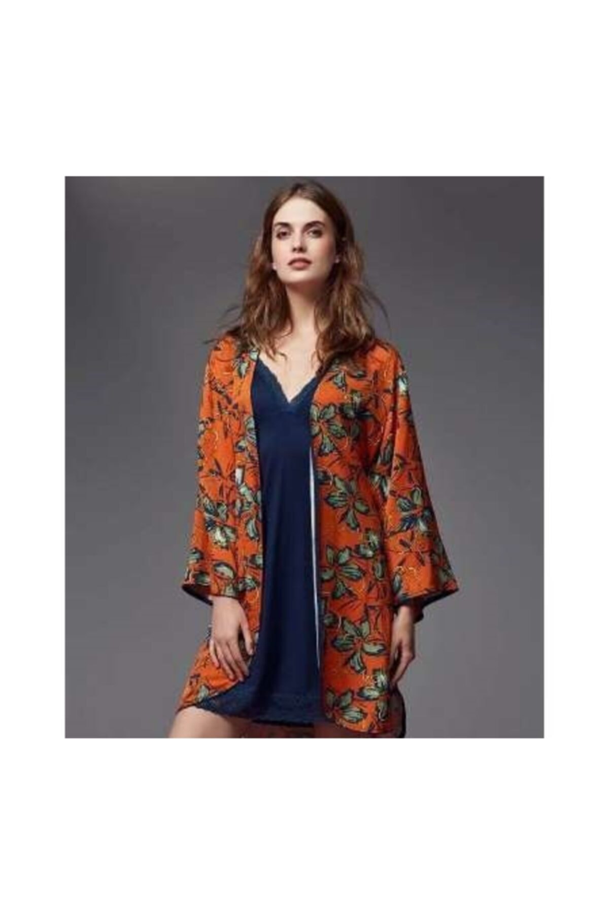 Catherine's Kadın Lacivert Sabahlık Takım