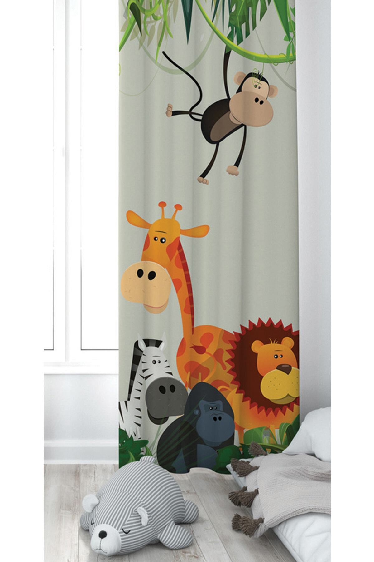 instababyrooms 65x260 Çocuk Odası Tek Kanat Fon Perde Model No :130