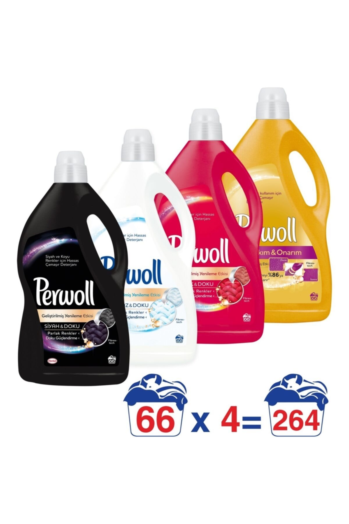 Perwoll Hassas Çamaşır Deterjanı Seti 4 Litre 4'lü Paket