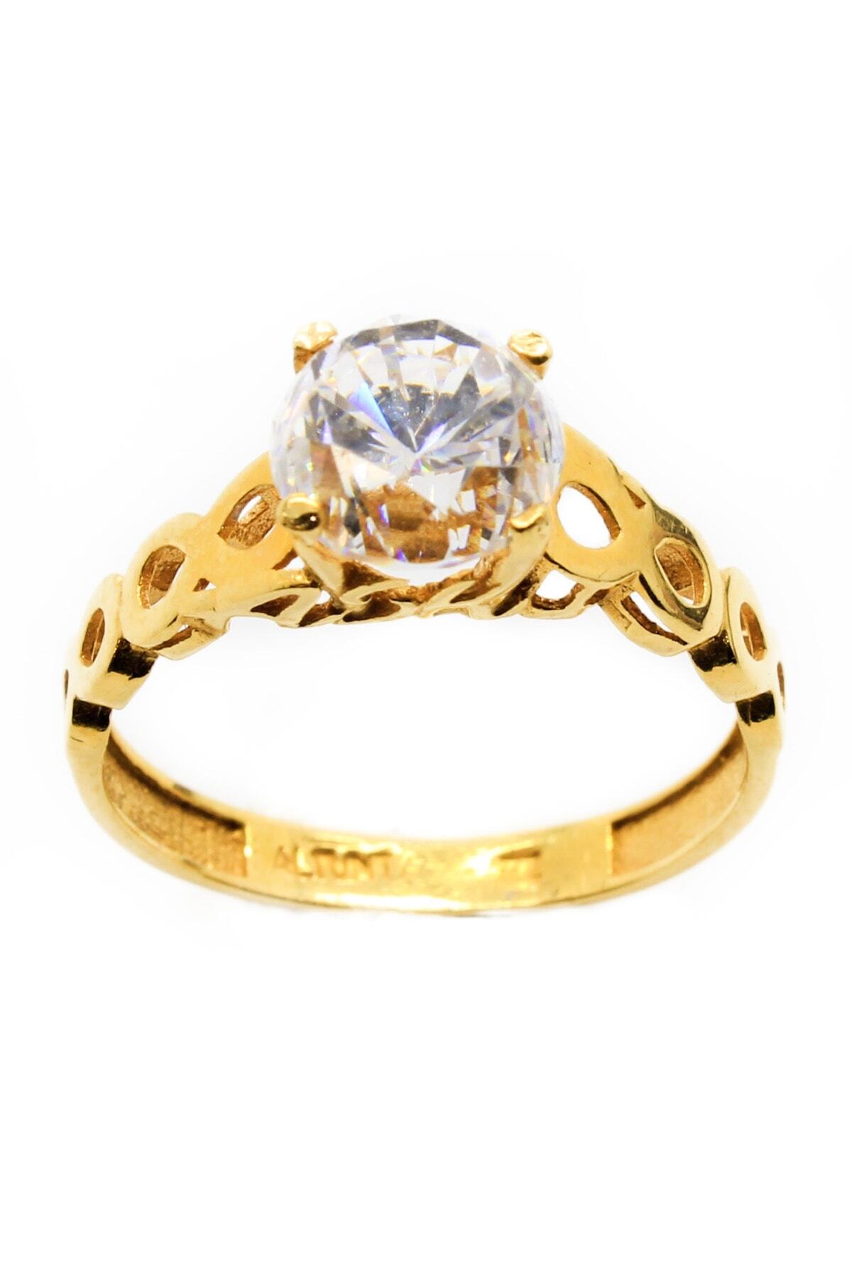 CiGOLD 22 Ayar Taşlı  Yüzük 18k2yzk0350055534
