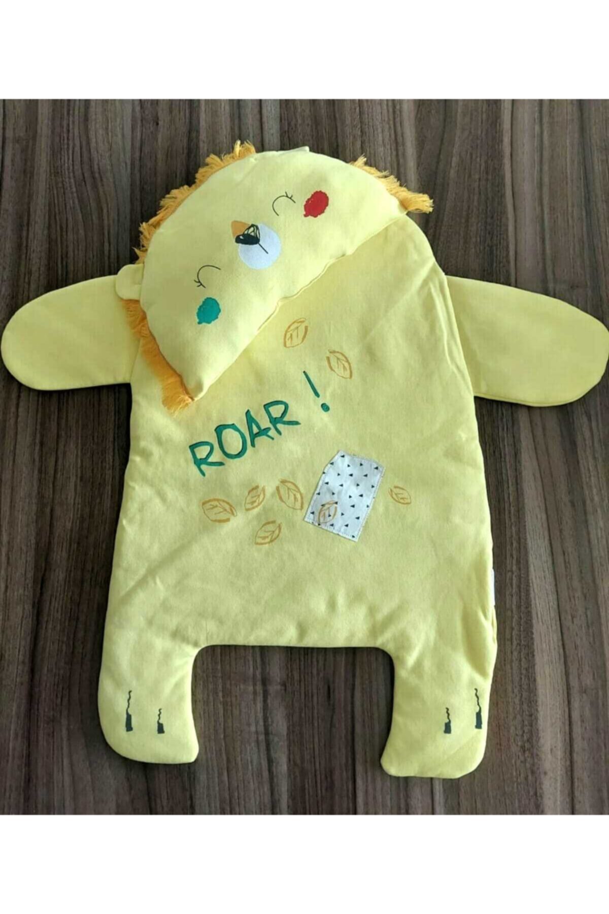 bebegstore Yellow Aslan Alt Açma Minderi 2'li Set