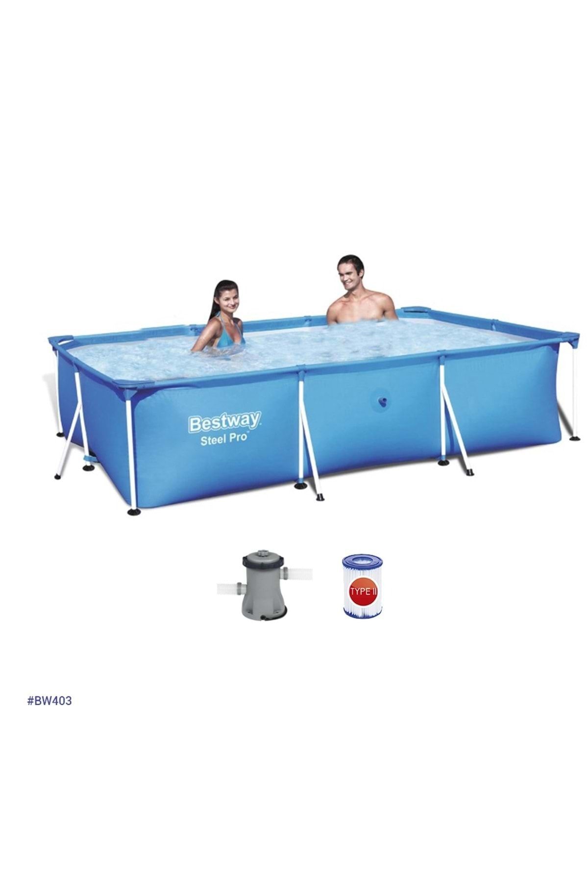 BESTWAY Prefabrik Havuz Seti 300x201x66cm Devirdaimmotoru Bw403