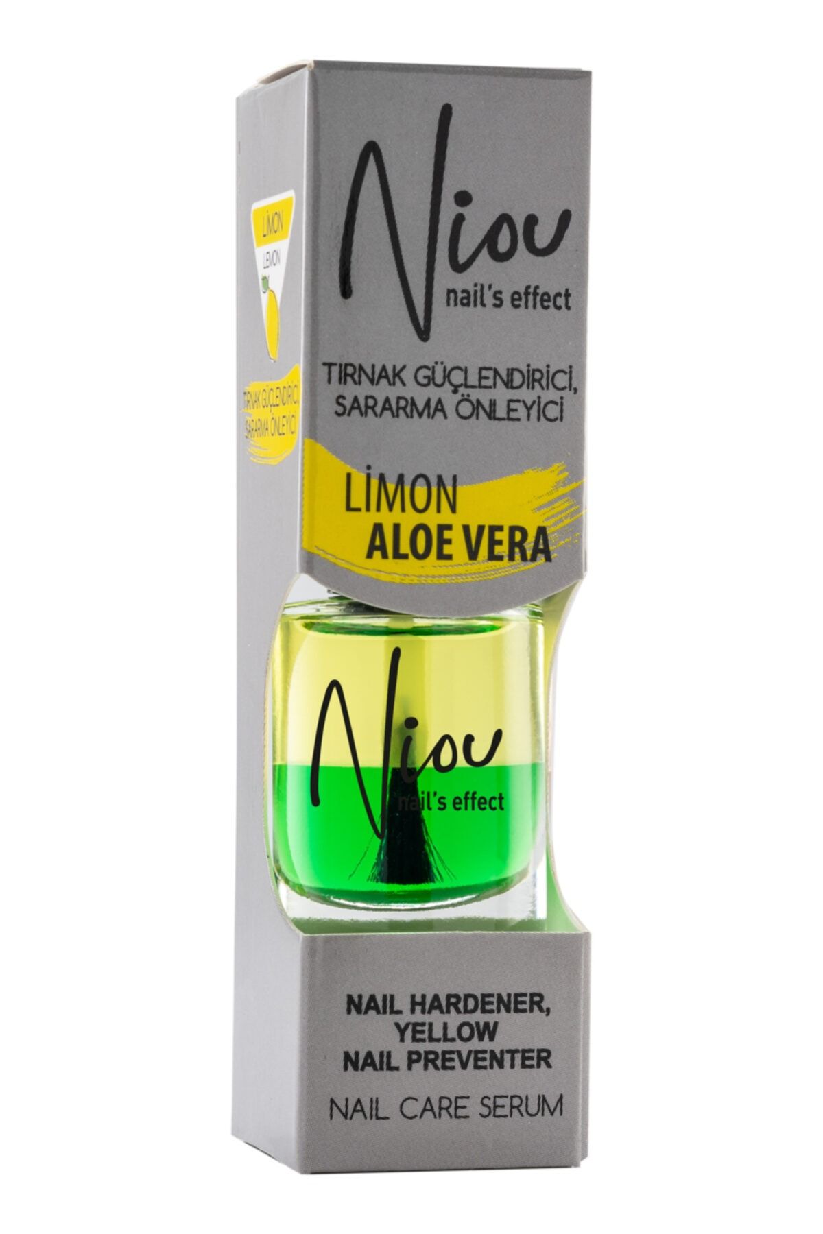 Niou Tırnak Güçlendirici Ve Sararma Önleyici Limon Aloe Vera 12 ml