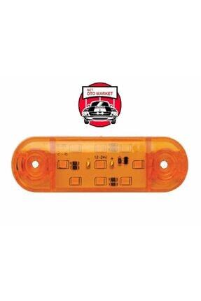 9 Ledli Tombul Parmak Lamba 12-24 Volt 5 Adet Sarı Image 0