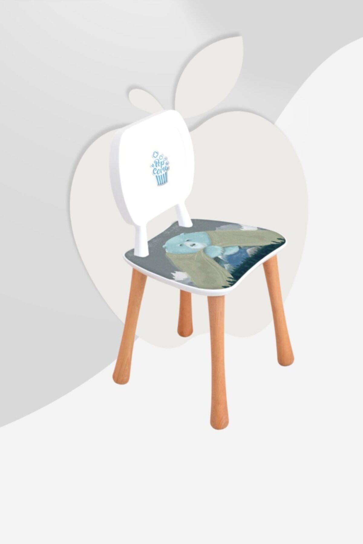 Popcorn Kids Apple Polar Aktivite Sandalye (2-5 Yaş)