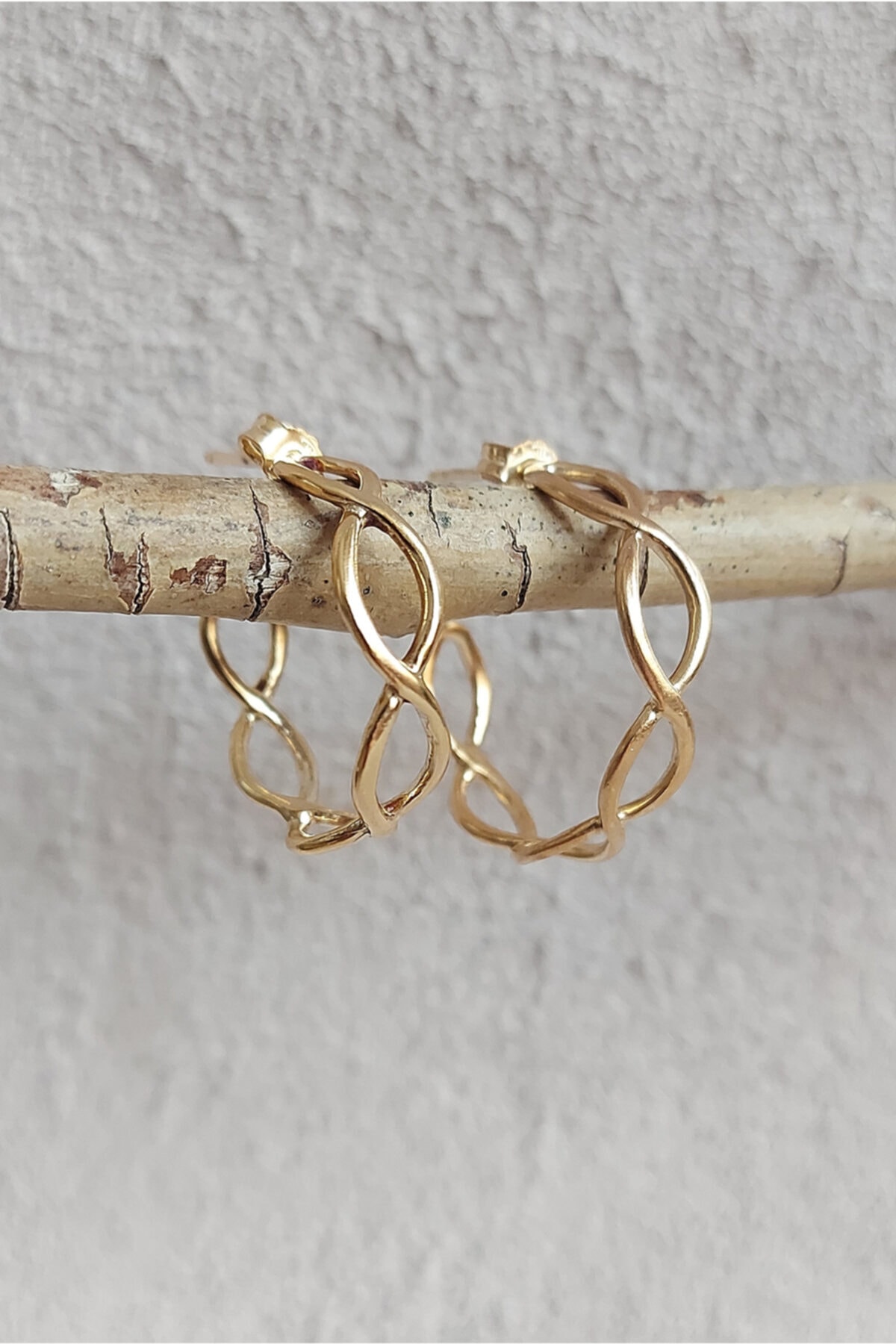 Gaia Jewelry Gümüş Sonsuzluk Halka Küpe