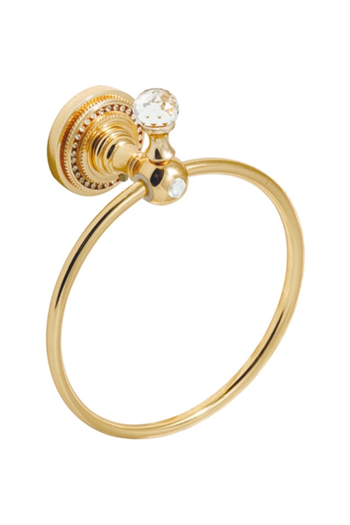 COMFORTBANYO Style Gold Halka Havluluk Taşlı Desen %100 Pirinç 9204