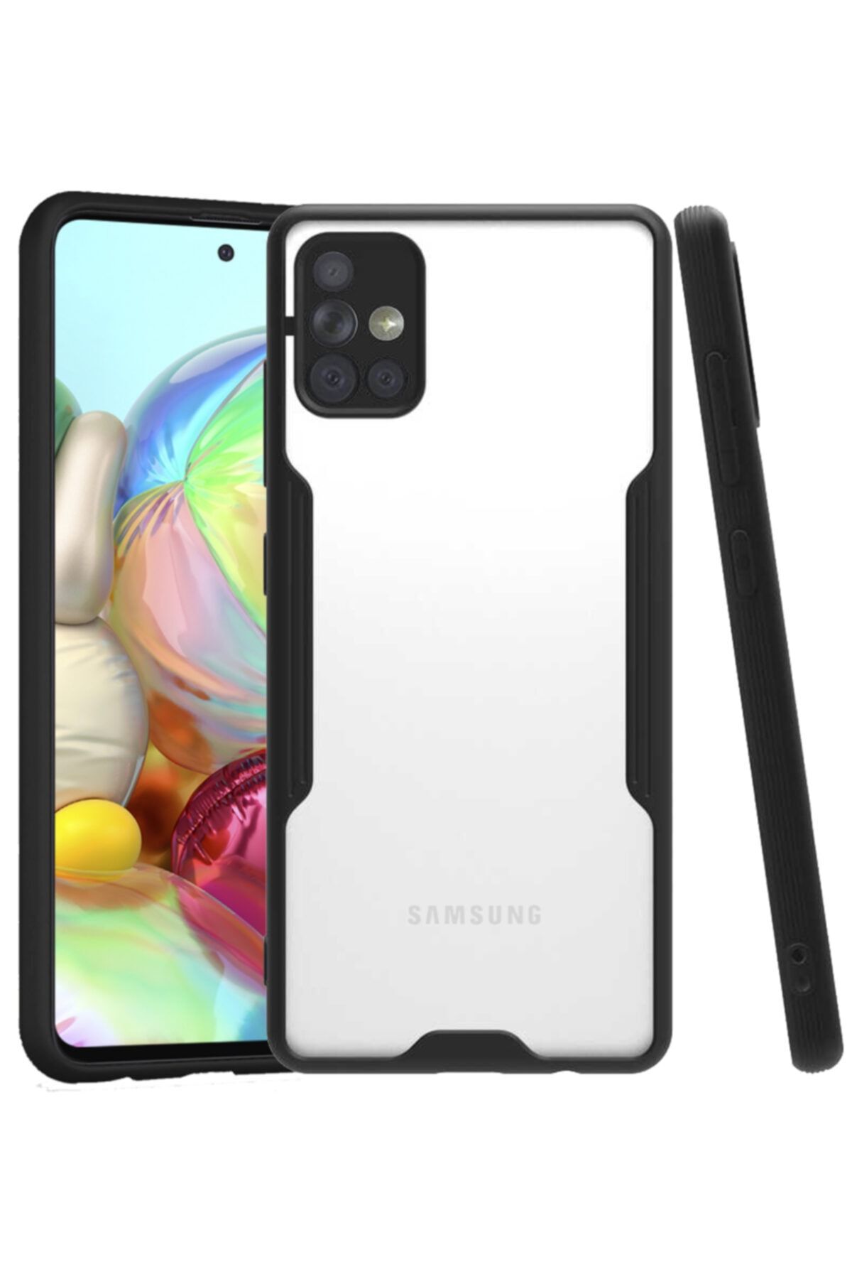 Samsung Galaxy A51 Kılıf Ince Korumalı Pastel Silikon Mat Şeffaf