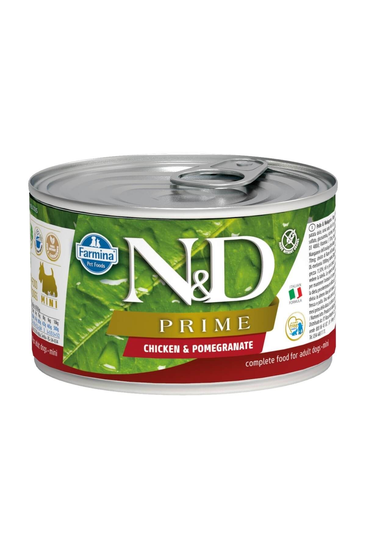 N&D Tahılsız Tavuk & Nar Köpek Konservesi 140 Gr