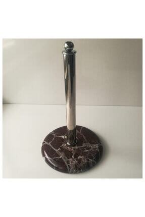 Mermer Kağıt Havluluk (BORDO - KROM KAPLAMA) : Çap 18 Cm - H: 30 Cm Image 0