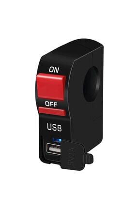 Motosiklet Telefon Usb Şarj Ve Far Anahtarı Image 0