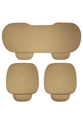 Fiat Tofaş Şahin Ön Ve Arka Takım Koltuk Minderi Kılıf Bej Deri Bej Renk Image 0