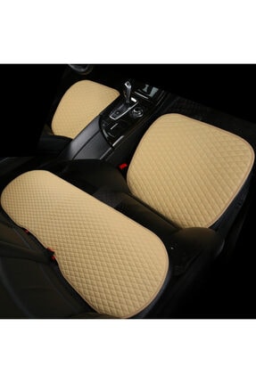 Fiat Tofaş Şahin Ön Ve Arka Takım Koltuk Minderi Kılıf Bej Deri Bej Renk Image 4