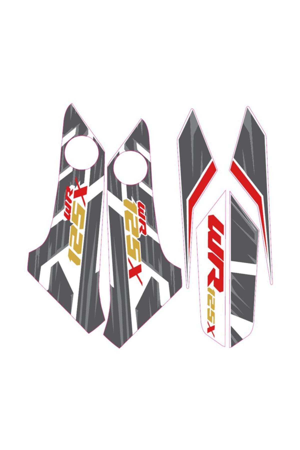 Accessorypart Yamaha Wr 125 X Sticker Seti Beyaz