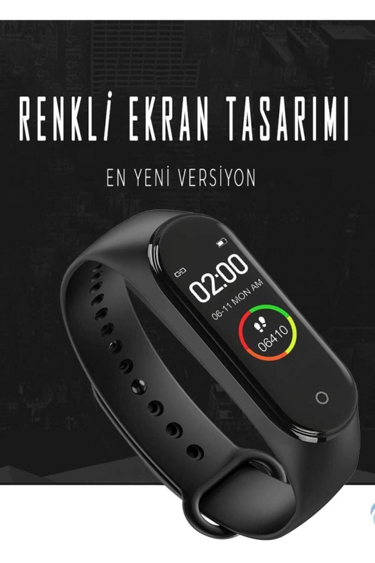 okmore m4 akilli saat ozellikli band renkli ekran akilli bileklik fiyati yorumlari trendyol