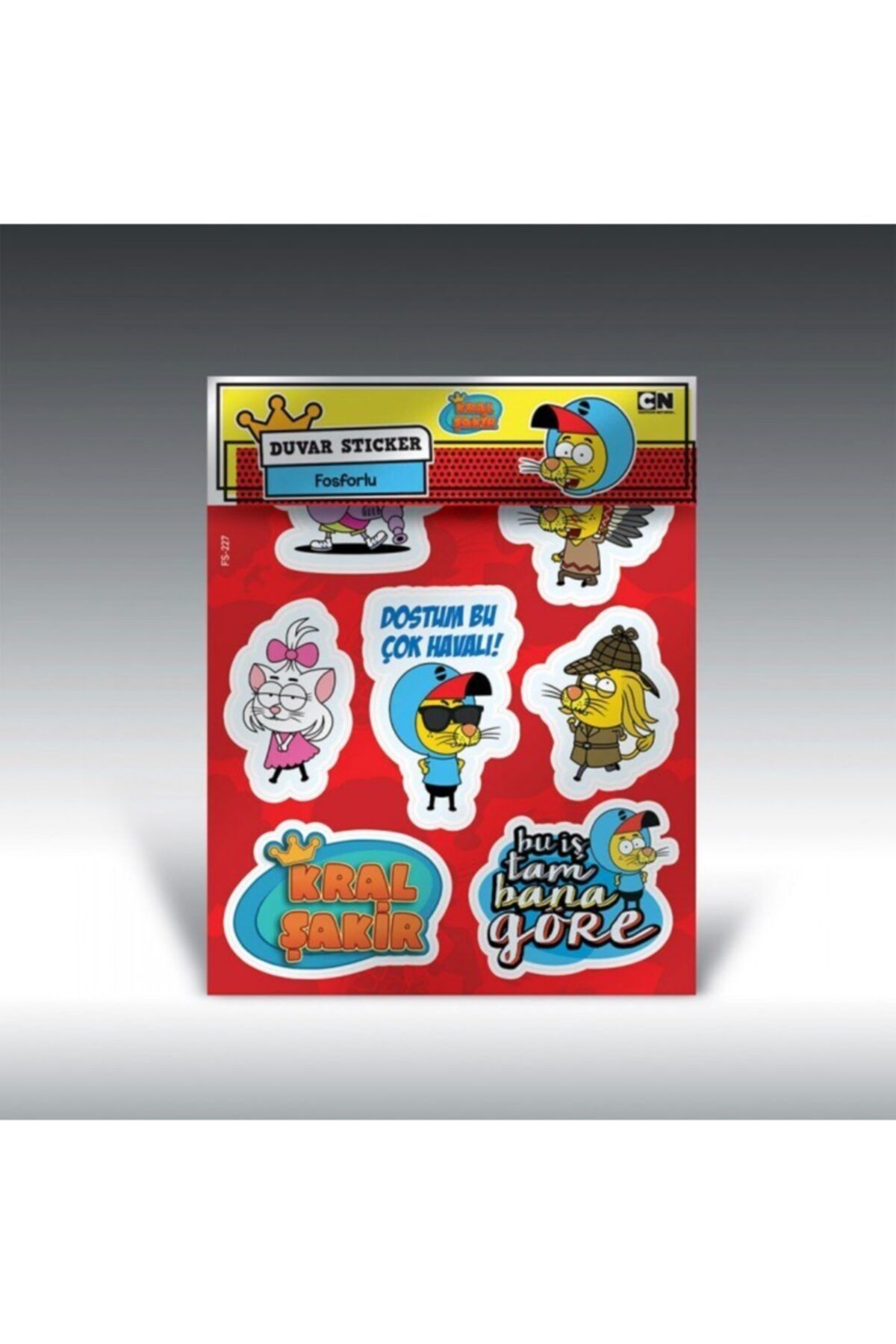 Kral Şakir Fosforlu Sticker, Karanlıkta Parlayan Sticker 1