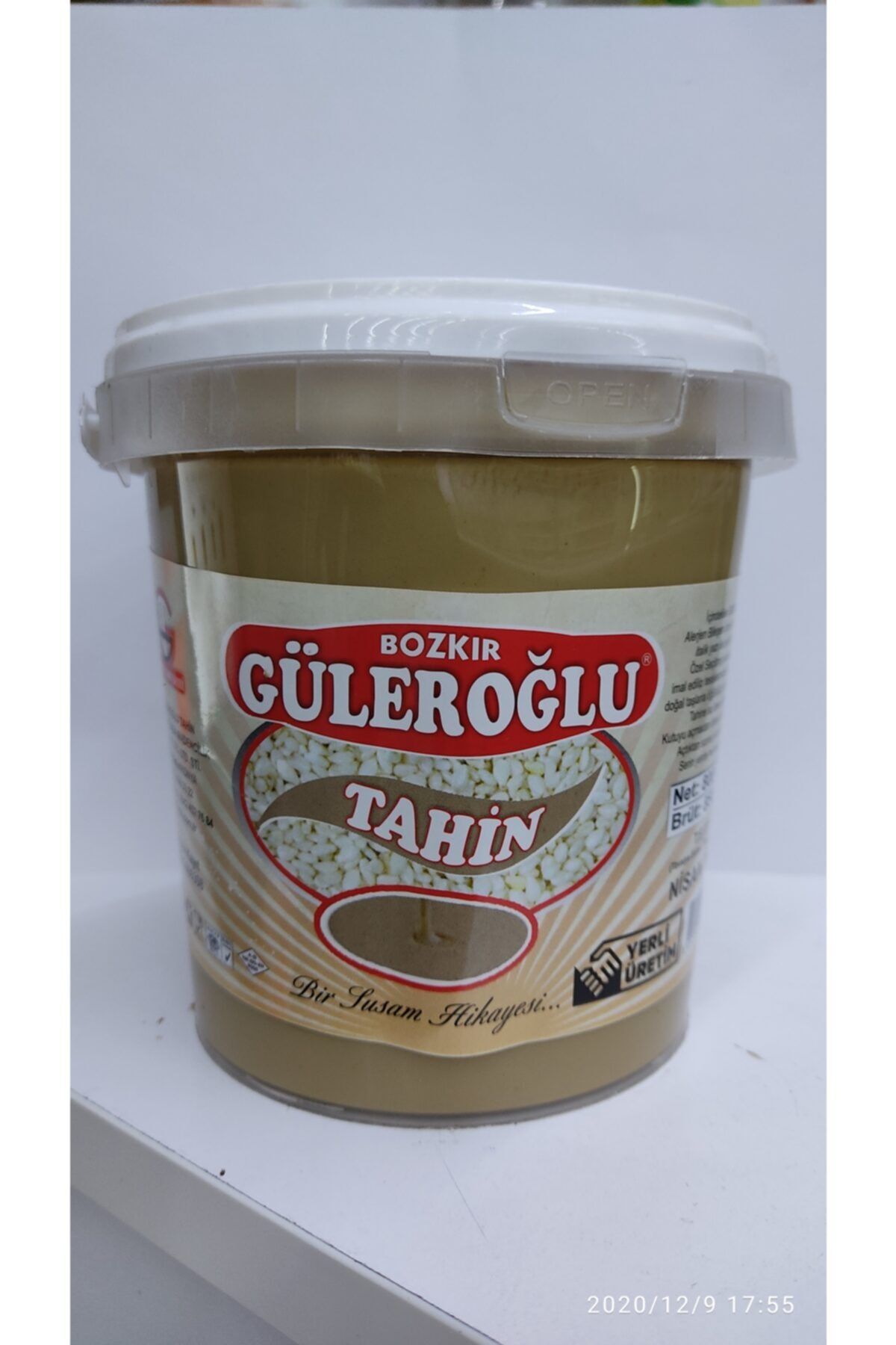 Bozkır Güleroğlu Bozkır Tahini Beyaz 800gr