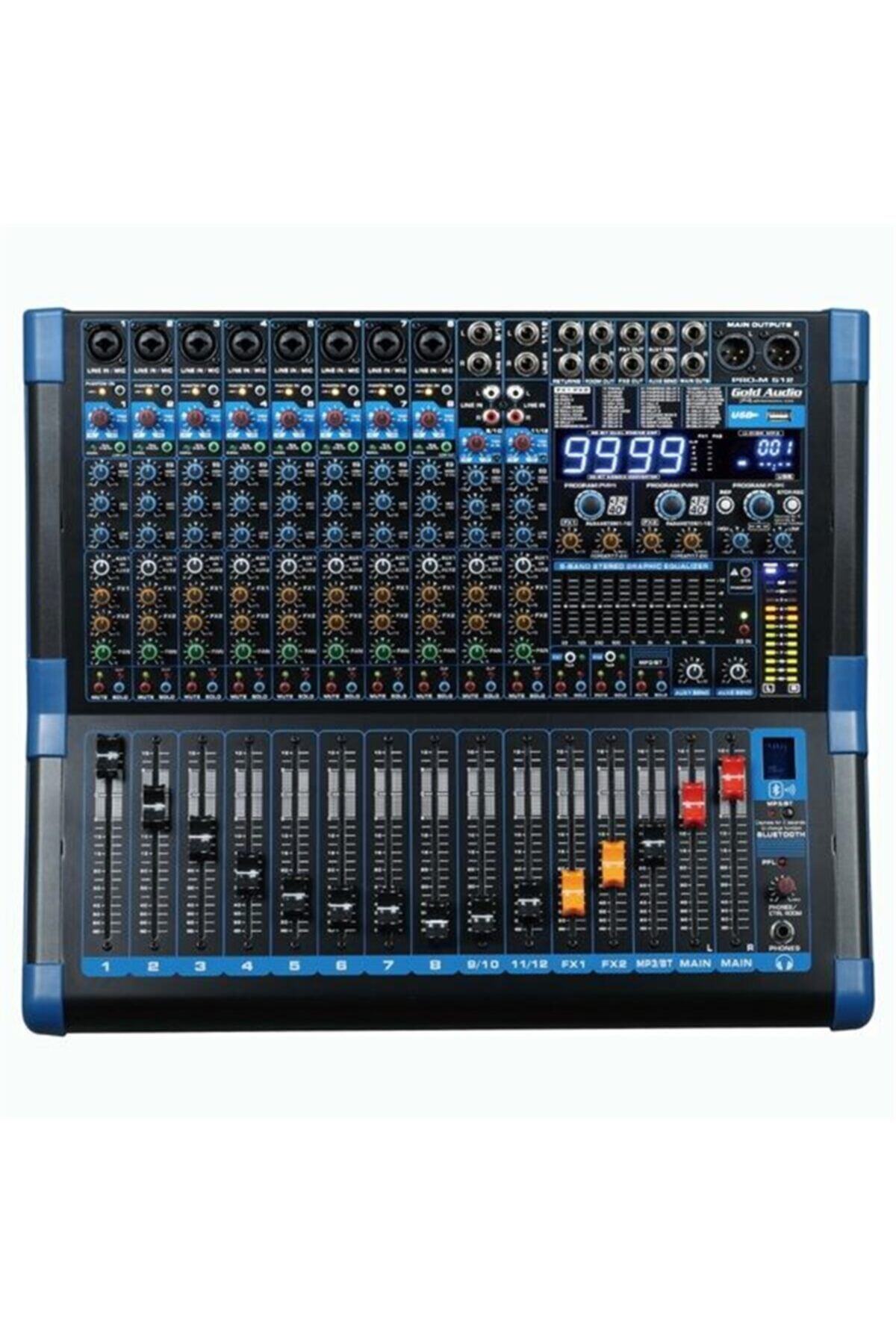 Gold Audio Pro-m 512 12 Kanal Deck Mikser 12 Kanal