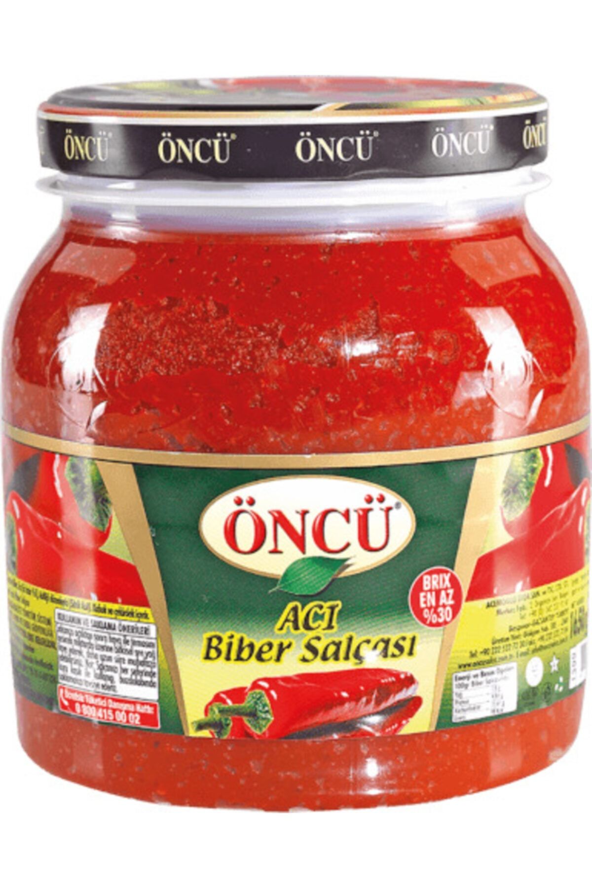 Öncü Acı Biber Salçası 1650 Gr Pet