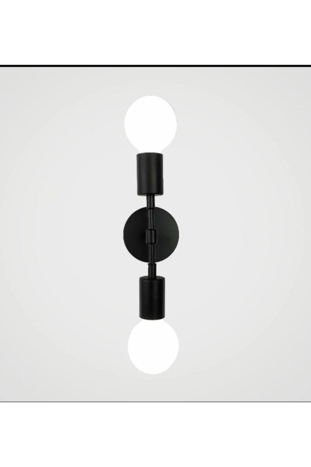 Rsylight Siyah Retro Metal 2'li Dekoratif Rustik Duvar Aplik