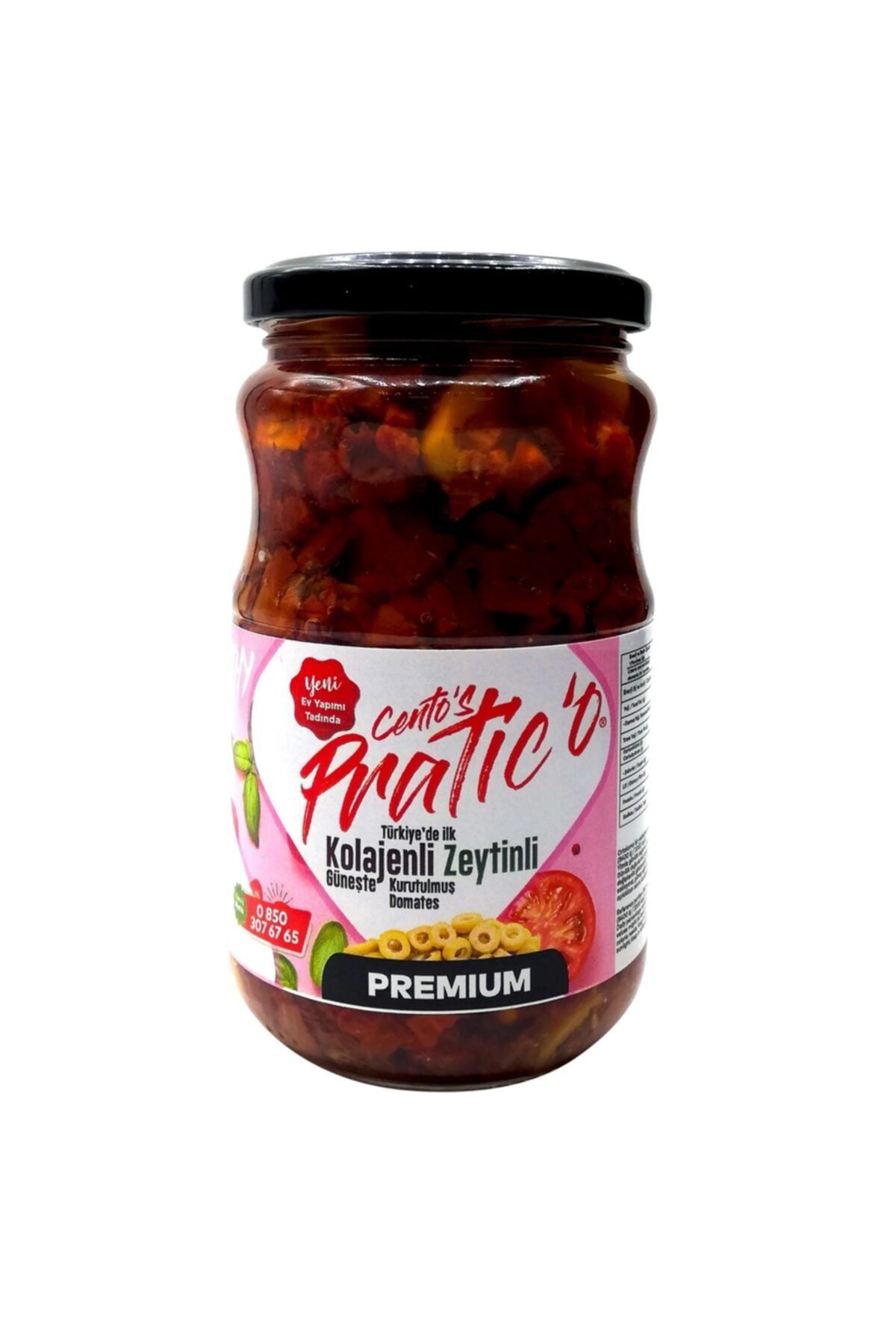 CENTO'S PRATIC'O Kolajenli Zeytinli Güneşte Kurutulmuş Küp Domates