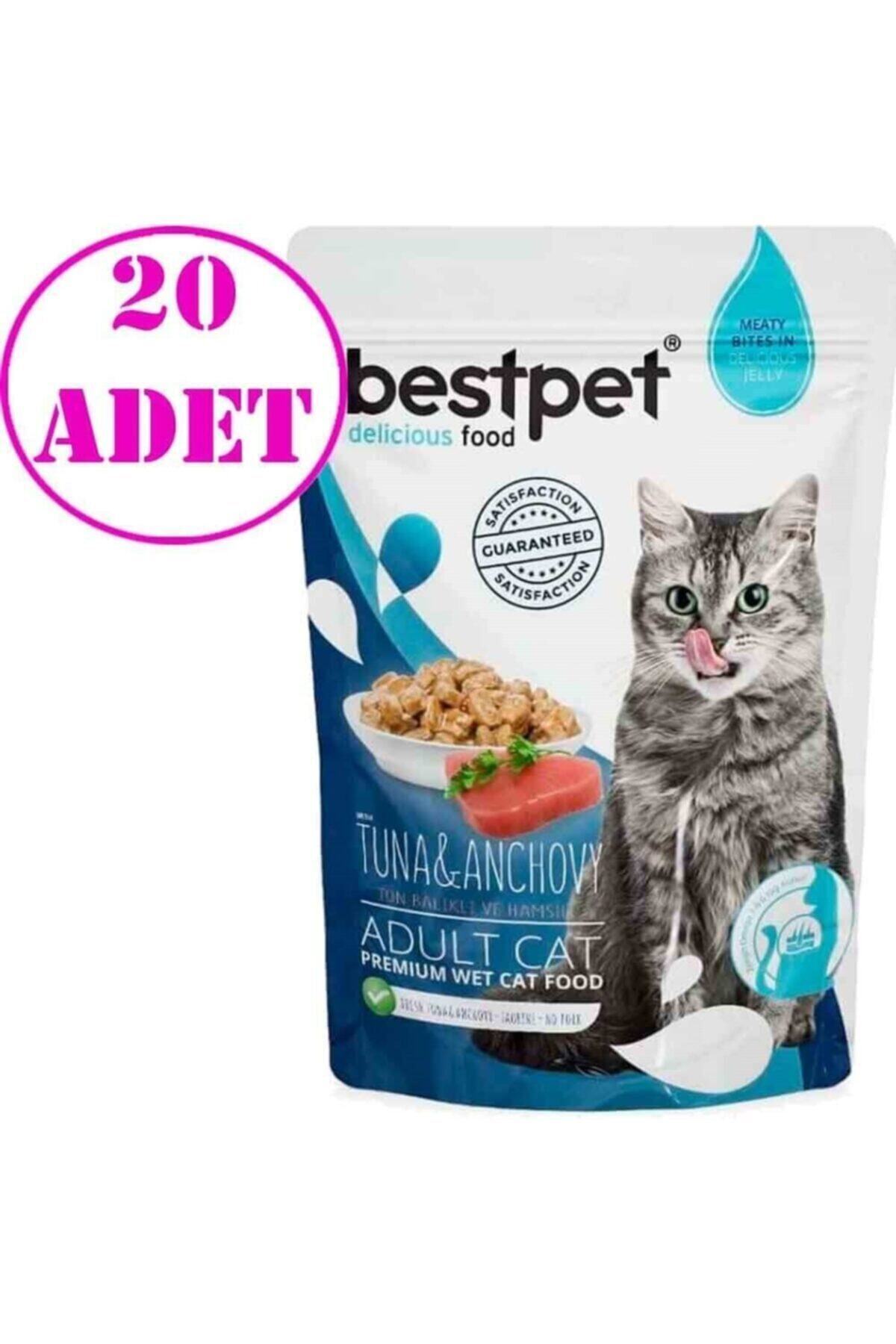 Bestpet Best Pet Jelly Ton Ve Hamsili Kedi Maması 85 Gr 20 Ad