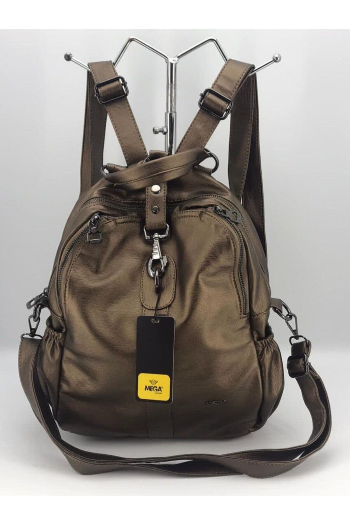 MEGA Kadın Bakır Hem Sırt Hem Kol Cantası