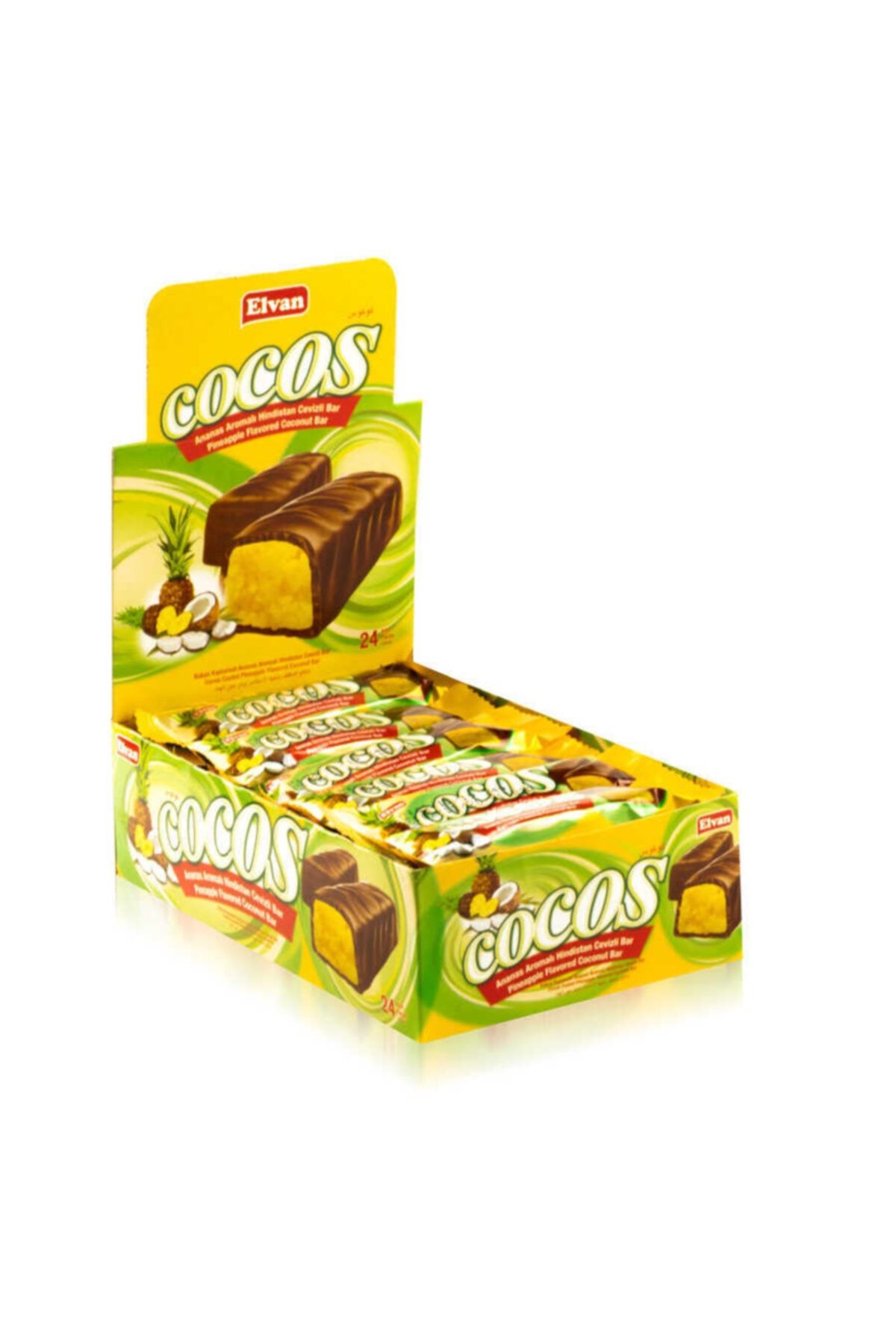 Elvan Cocos Ananaslı 24 Gr. 24'lü (1 KUTU)