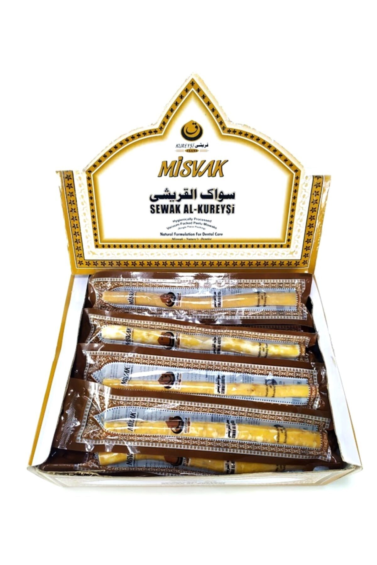 ALEYHA 50 Adet Kureyşi Vakumlu Kalın Ve Uzun Taze Yaş Misvak