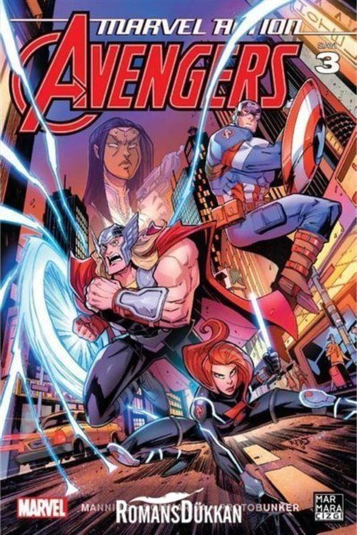 Marmara Çizgi Yayınları Marvel Action Avengers-3