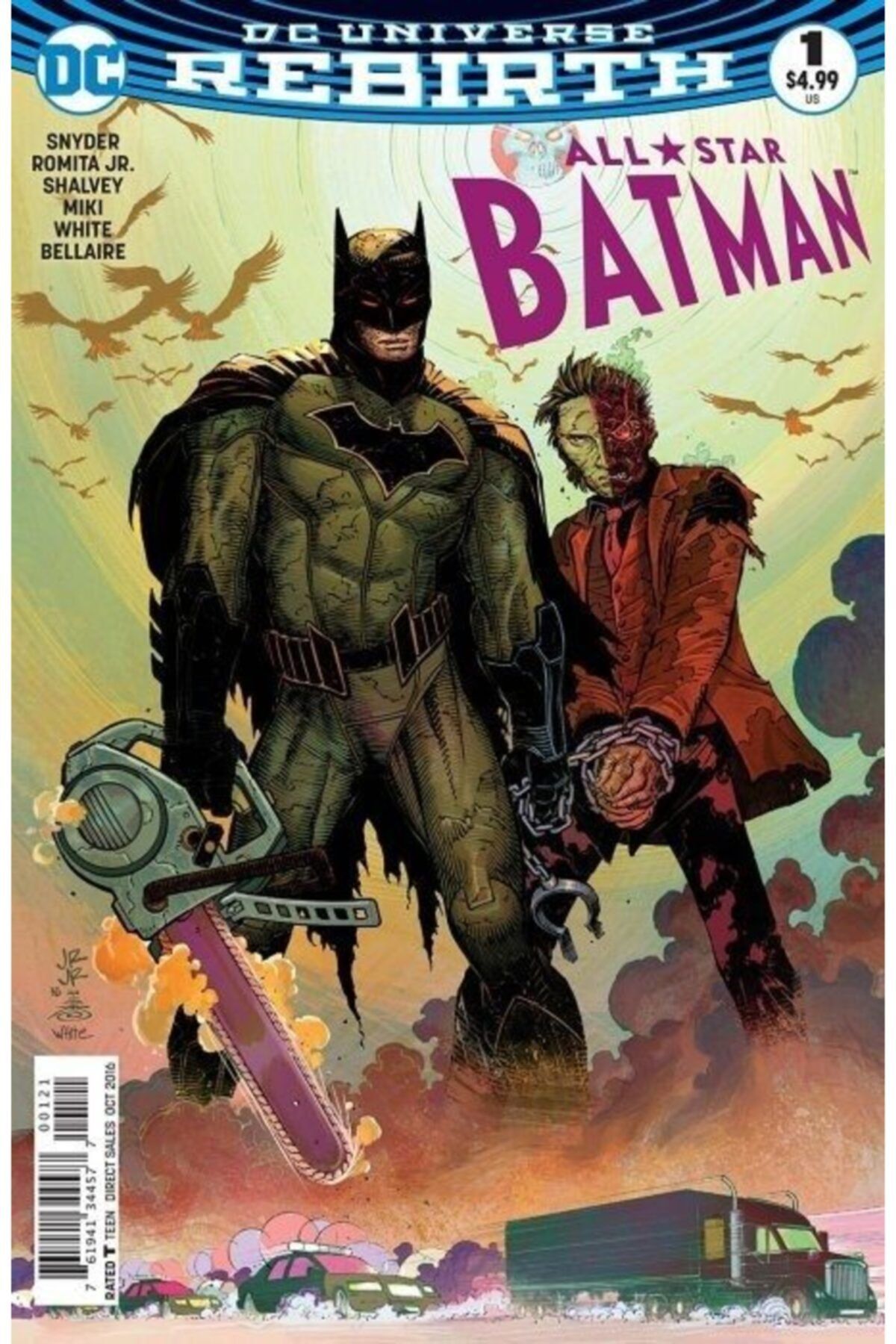 TM & DC ComicsWarner Bros Dc Universe Rebirth All-star Batman (2016-) #1 (variant Edition) Fasikül Ingilizce Çizgi Roman