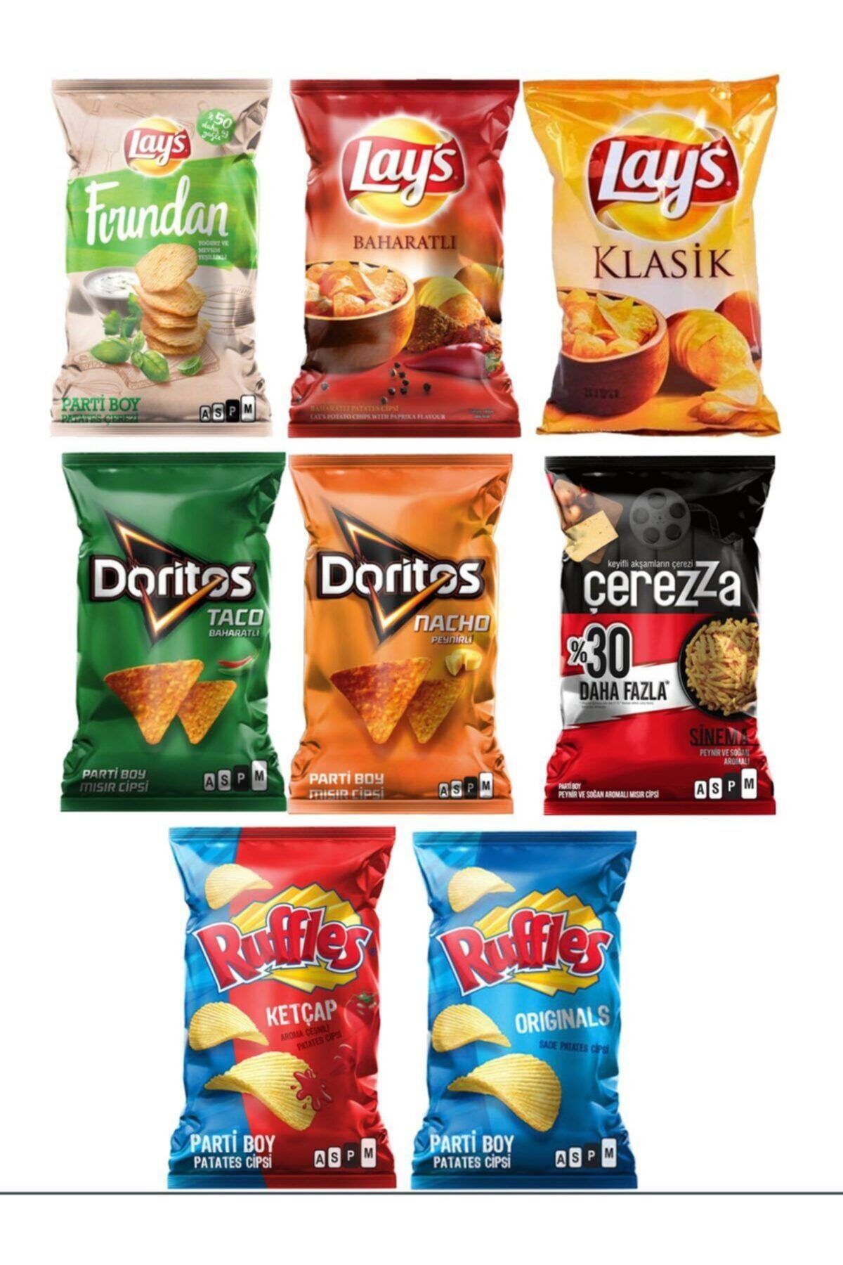 Frito Lay Yılbaşı Özel Parti Boy 8'li Paket