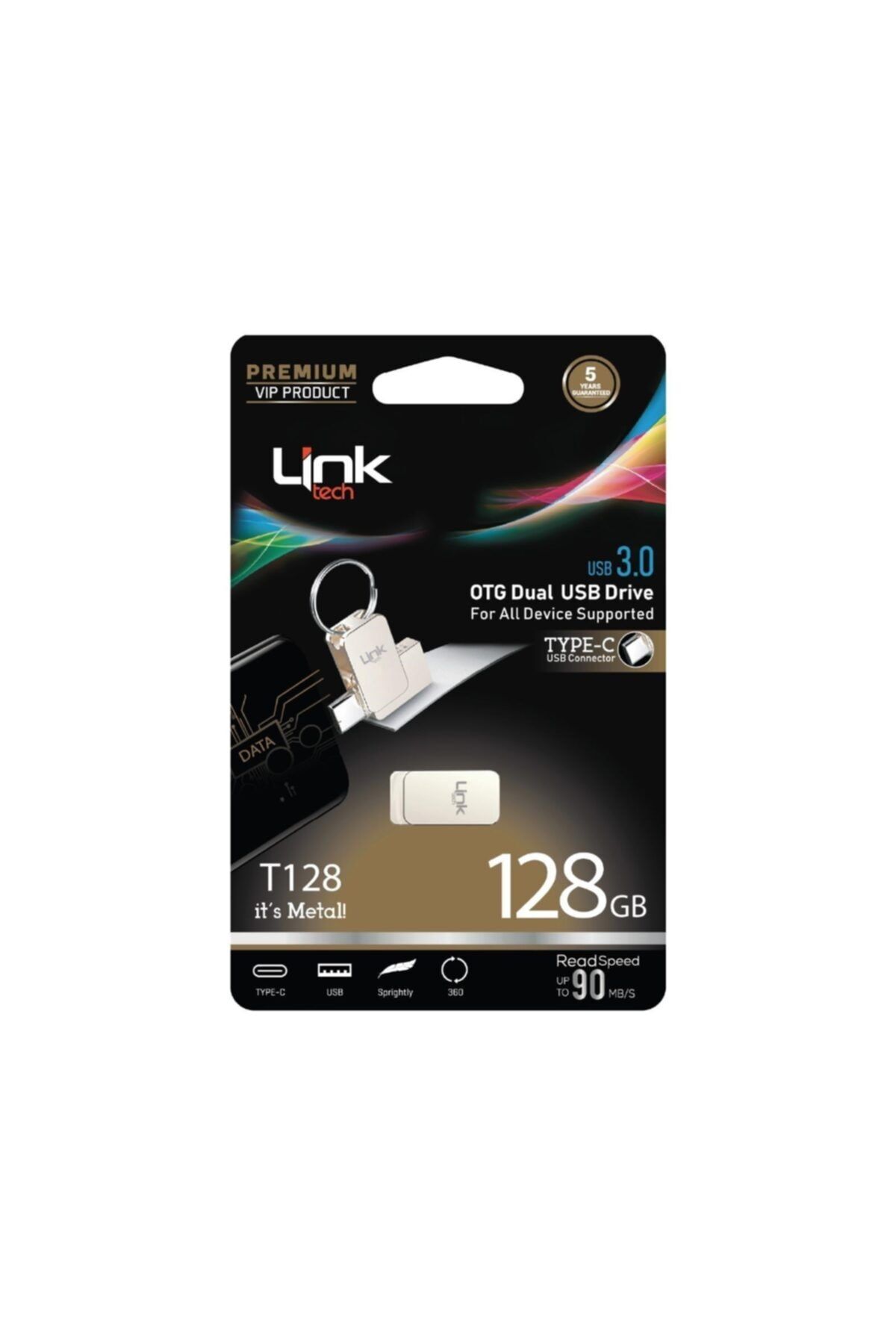 BlueGsm Link-tech 128gb Type-c Otg Premium Usb Bellek