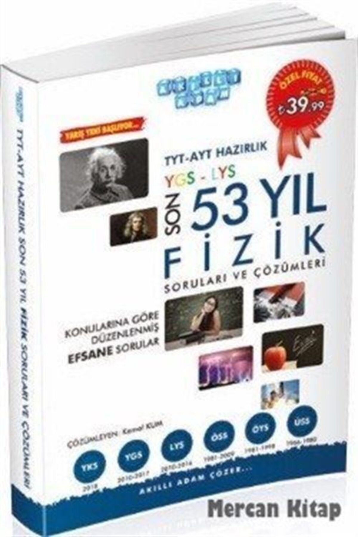 akilli adam yayinevi tyt ayt hazirlik son 53 yil fizik cikmis sorular ve cozumleri fiyati yorumlari trendyol