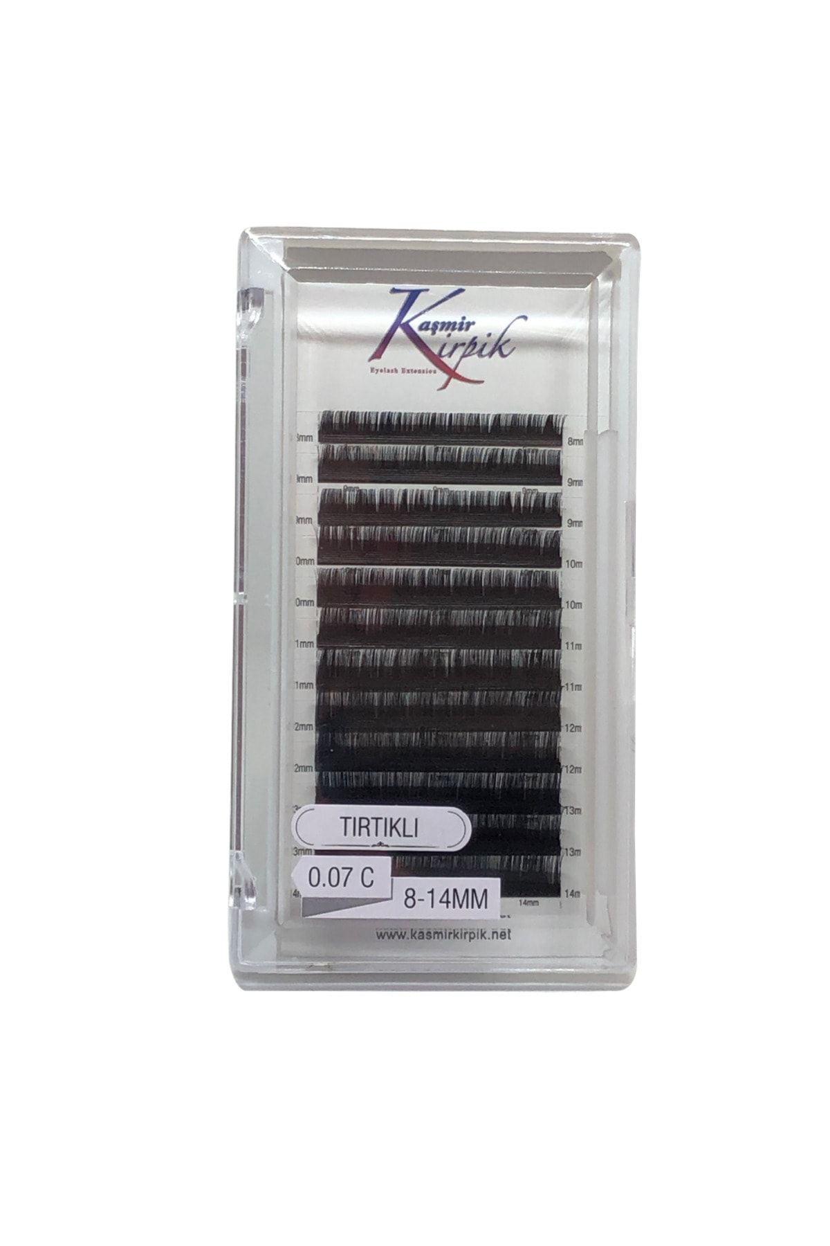 KAŞMİR KİRPİK Tırtıklı Kök Uçlu 0.07mm C Kıvrım Mix Boy