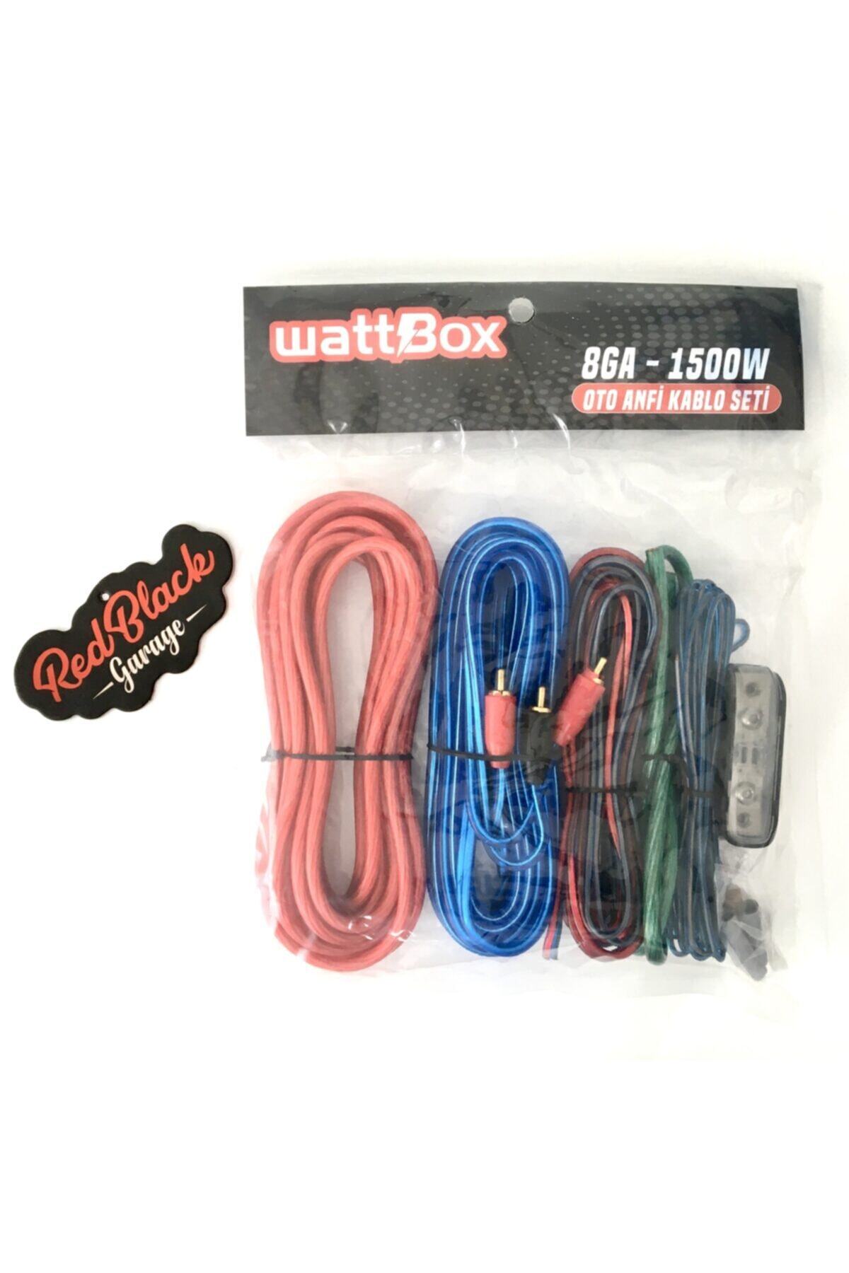 RedBlack Garage Wattbox  Full 8ga 1500w Oto Anfi Kablo Seti