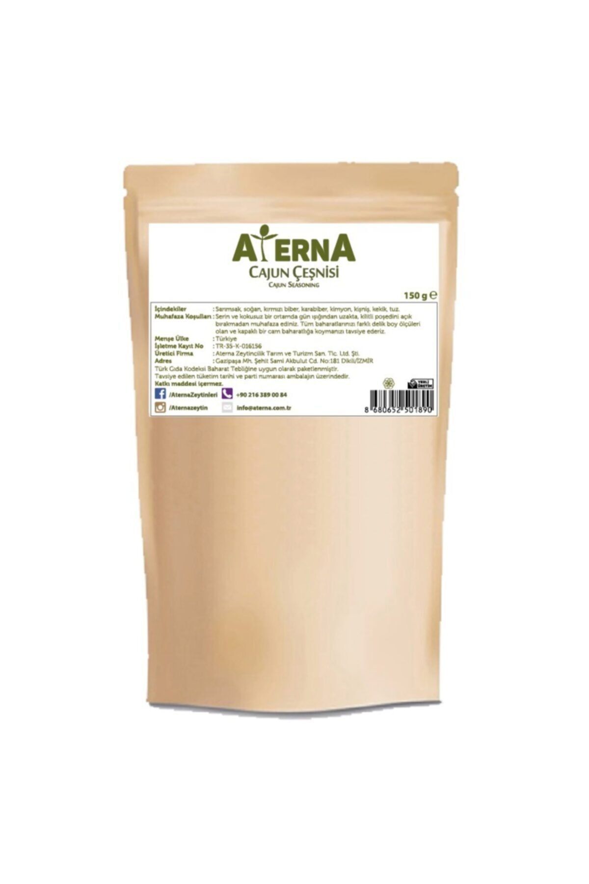 Aterna Cajun Çeşni 150gr
