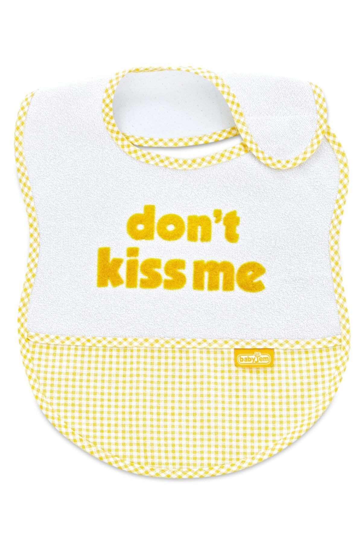 Babyjem Bebek Sarı Lüks Öpme Beni Mama Önlüğü