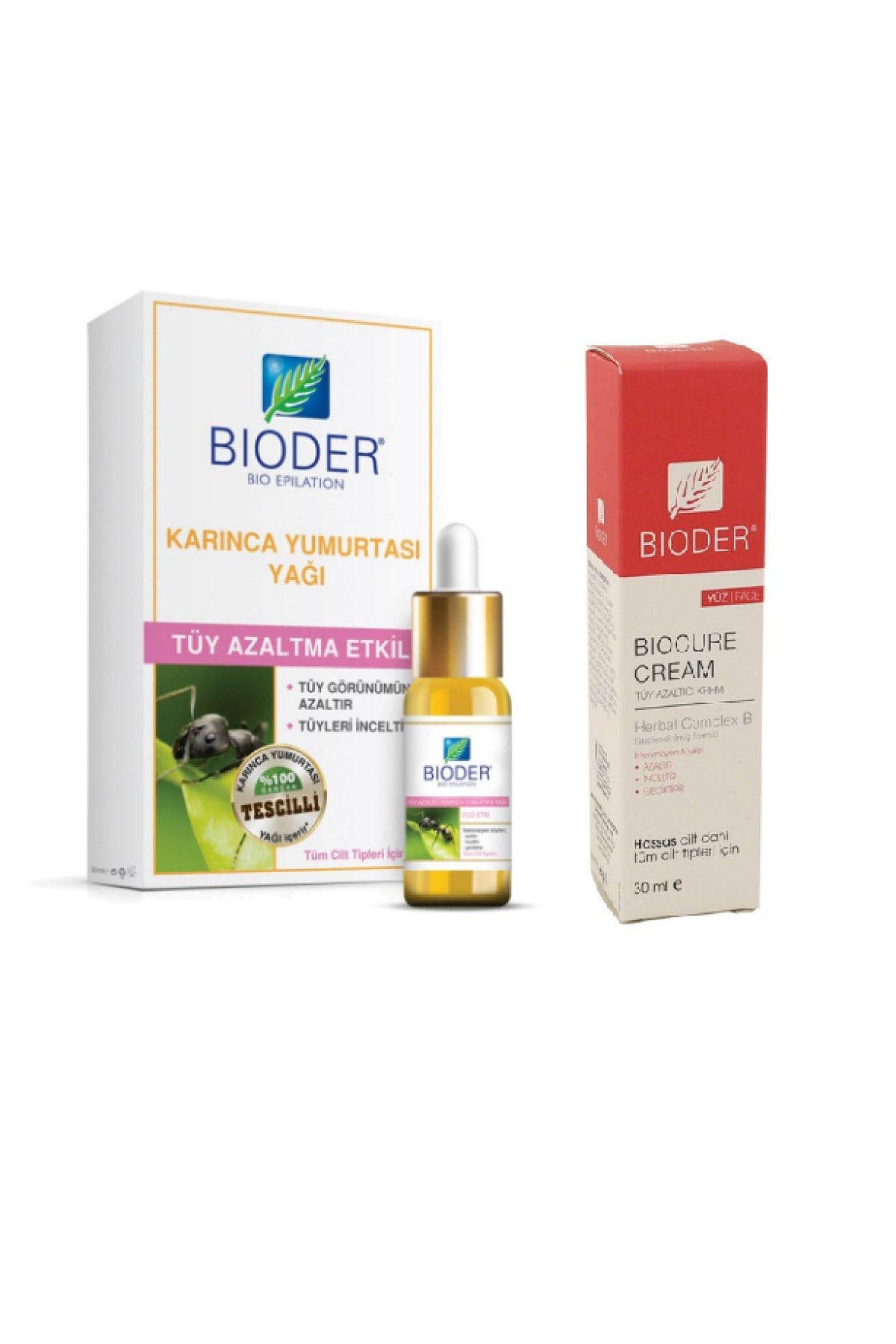 Bioder Karınca Yumurtası Yağı 30 ml  Tüy Azaltıcı Tüy Azaltıcı Yüz Krem 30 ml