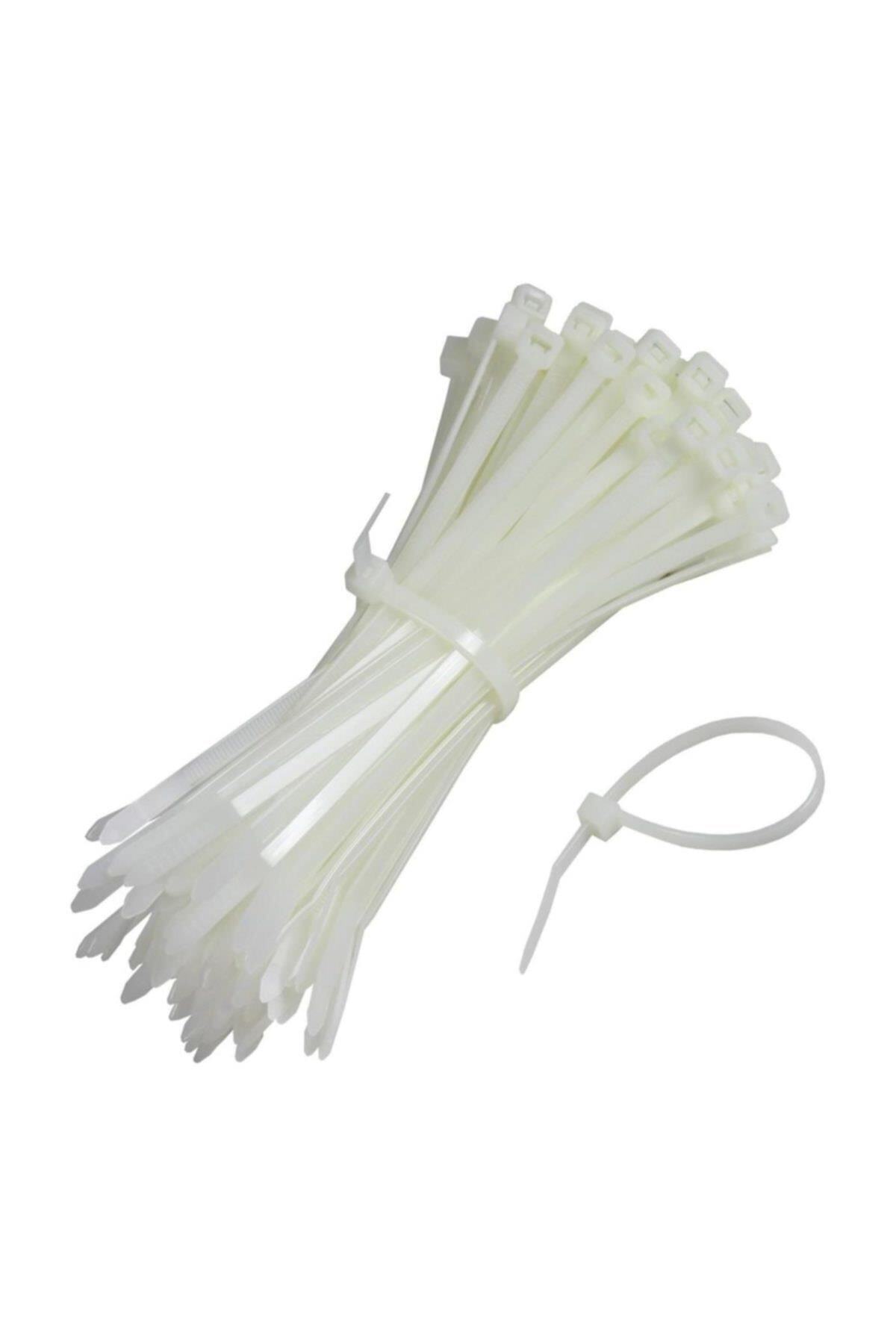 Badem10 100 Adet Kablo Bağı Plastik Cırt Kelepçe 4.8x430 mm