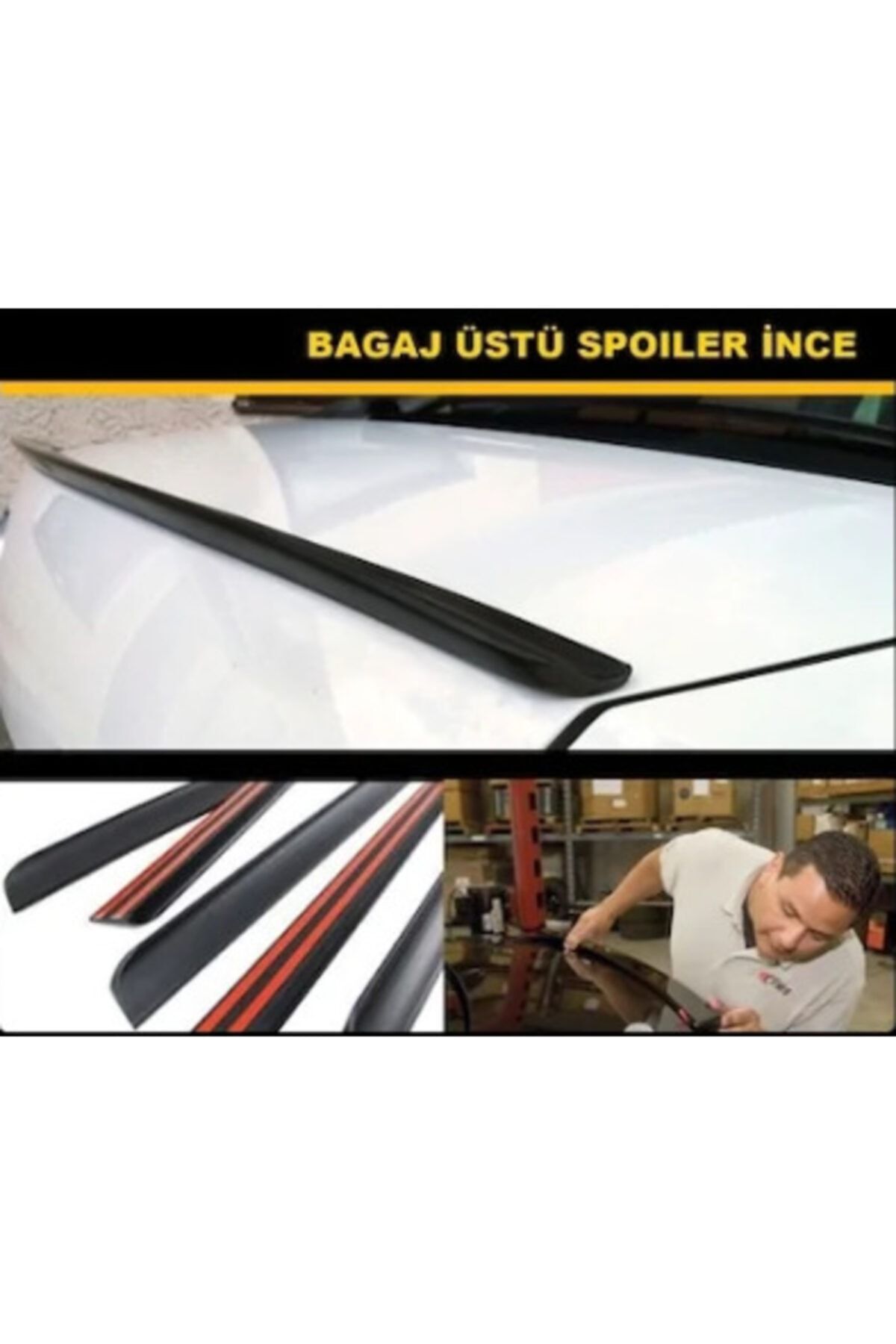 Universal Renault Fluence Uyumlu Bagaj Üstü Spoıler 3,6 Cm - 135 Cm