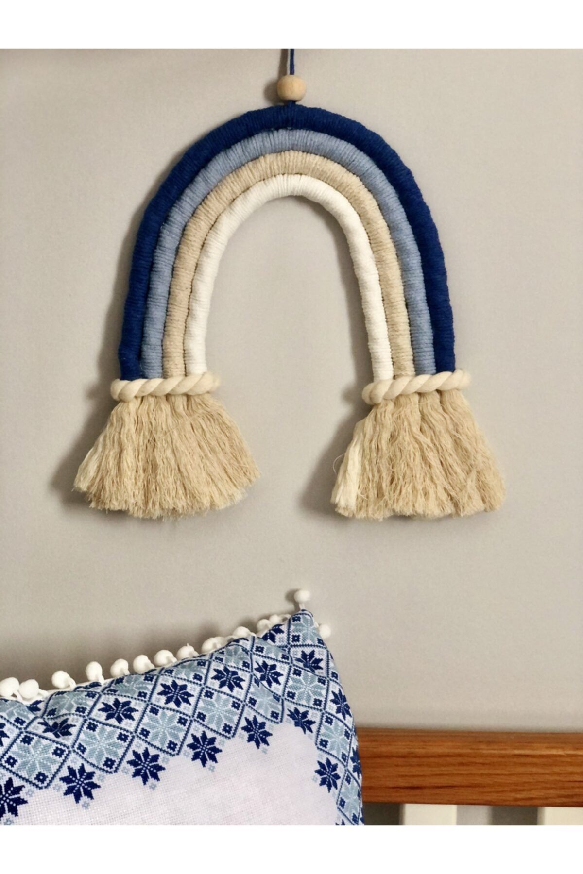 ADENBABYBUCKLES Bebek Çocuk Odası Gökkuşağı Kapı Süsü