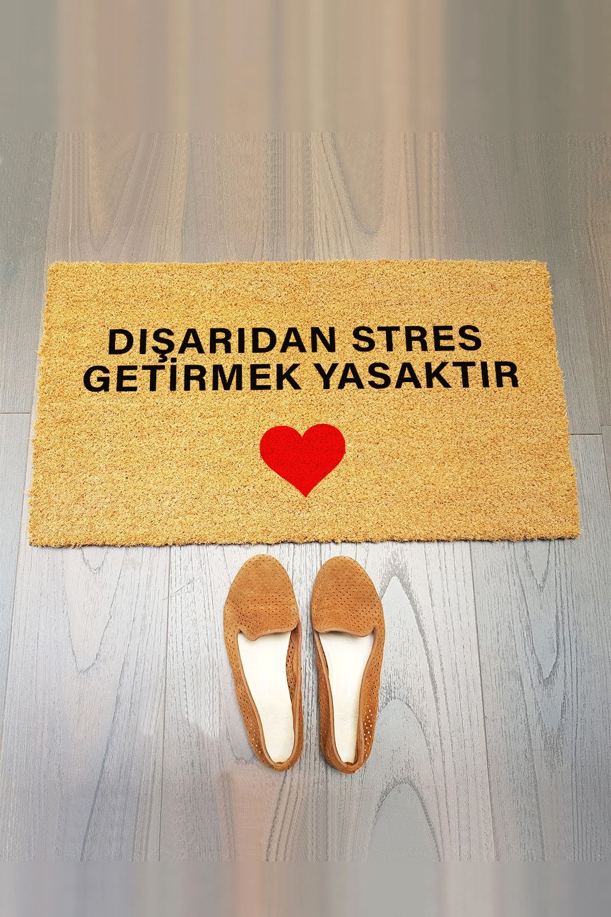 Paspas Yap Dışarıdan Stres Getirmek Yasaktır Kapı Paspası