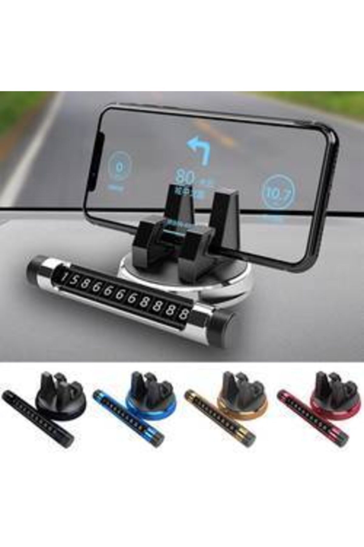 JUNGLEE Araç Içi Numaratör Ve Telefon Tutucu Torpido Üstü Xy-168