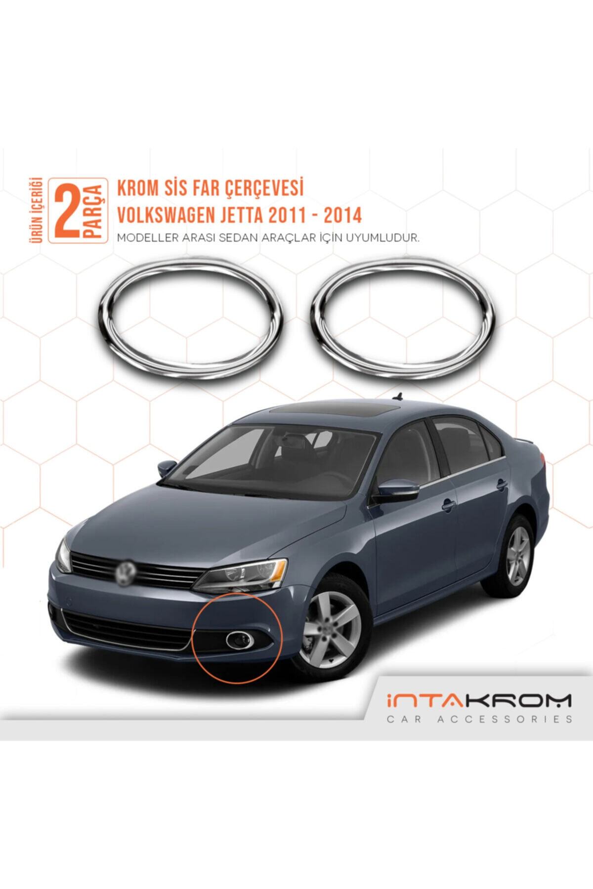 İntachrom Volkswagen Jetta Krom Sis Farı Çerçevesi - 2011-2014