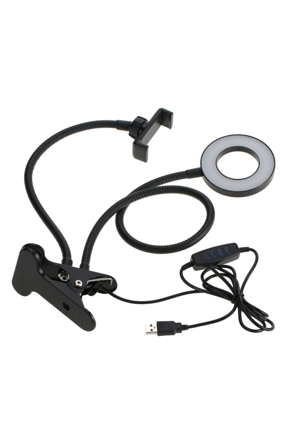 dijimedia Professional Live Stream Işıklı Masaya Takılabilen Tripod