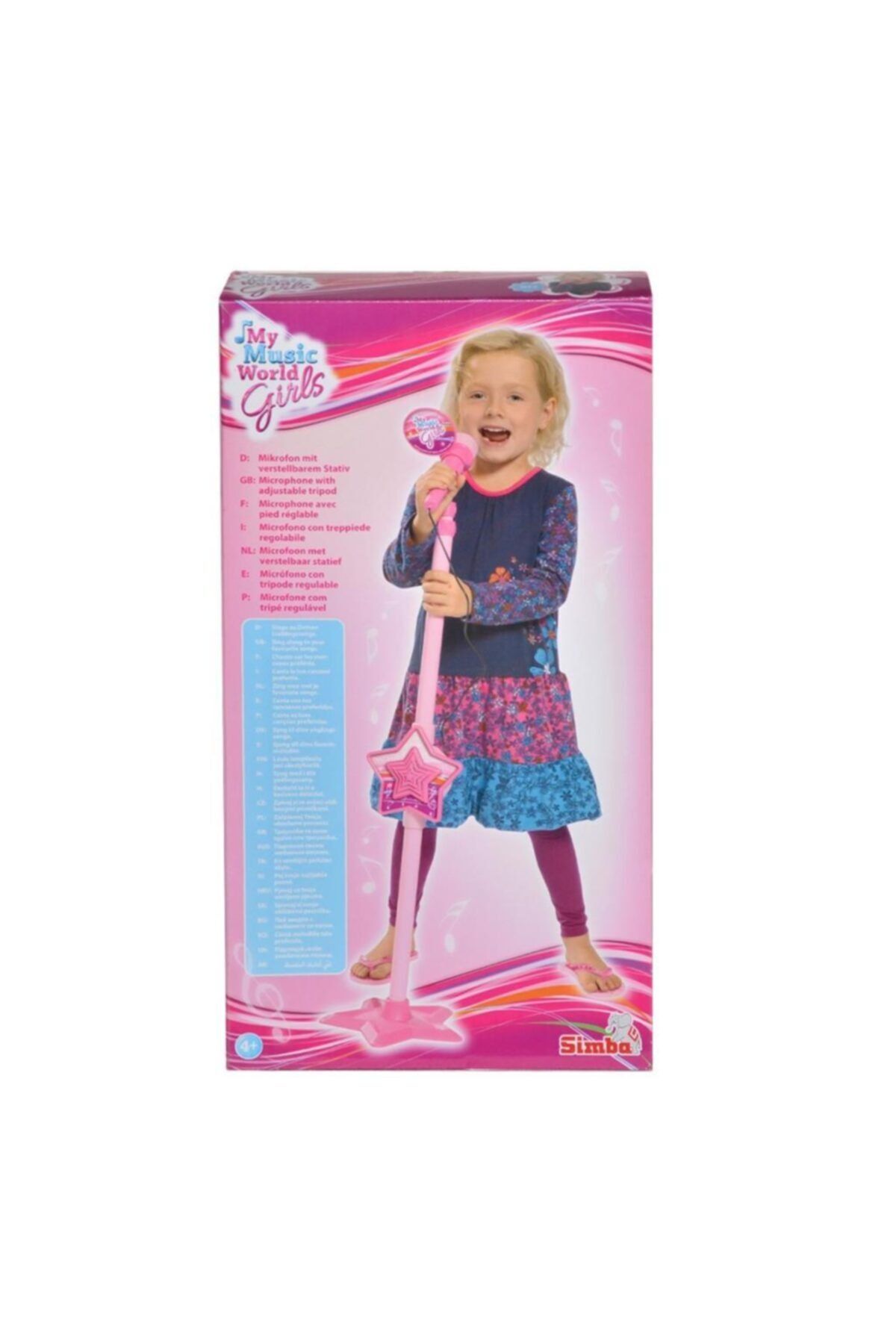 Simba Ayakli Pembe Kiz Cocuk Mikrofonu 115 Cm Trendyol