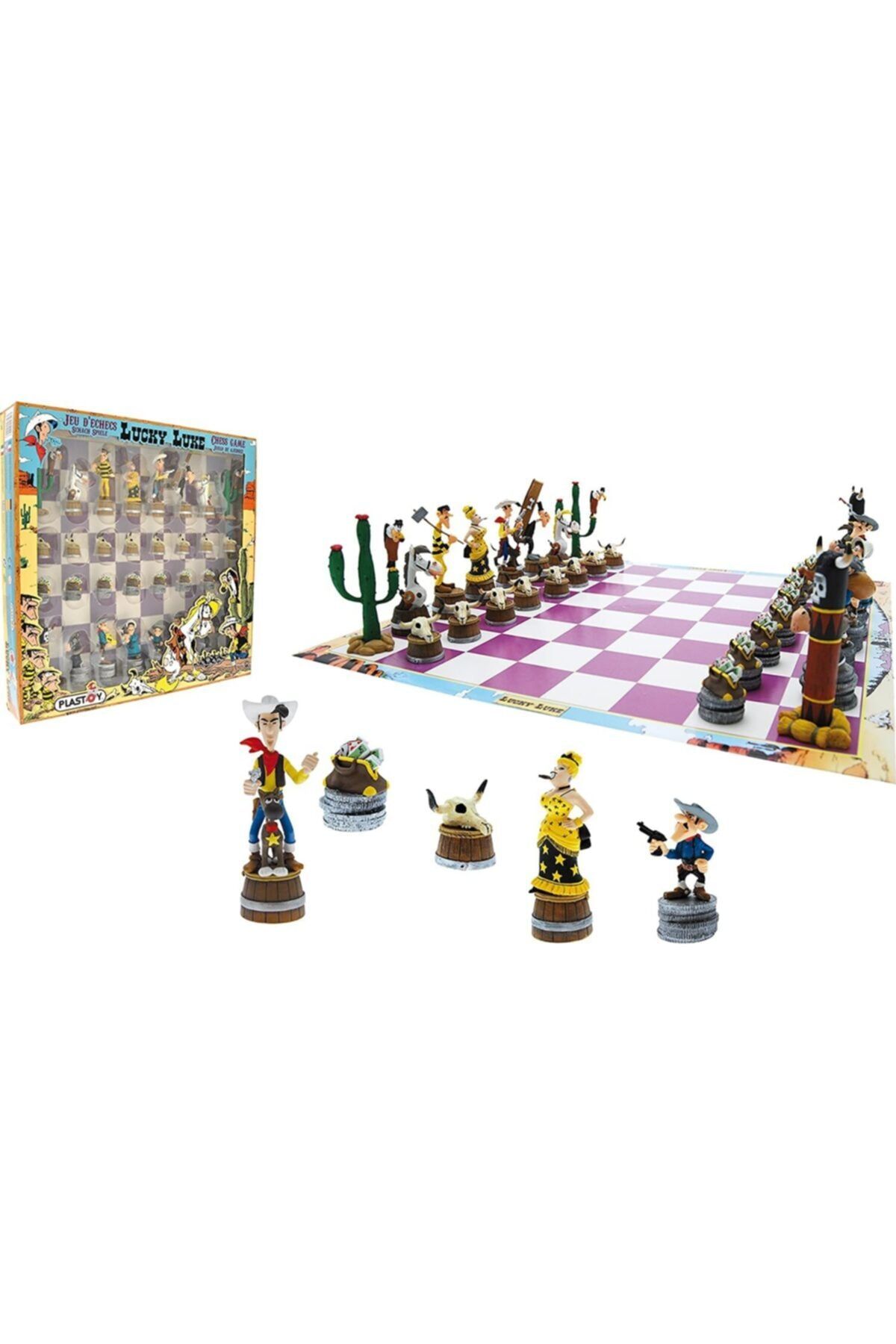 Plastoy Lucky Luke Chess Set (red Kit Satranç Seti)