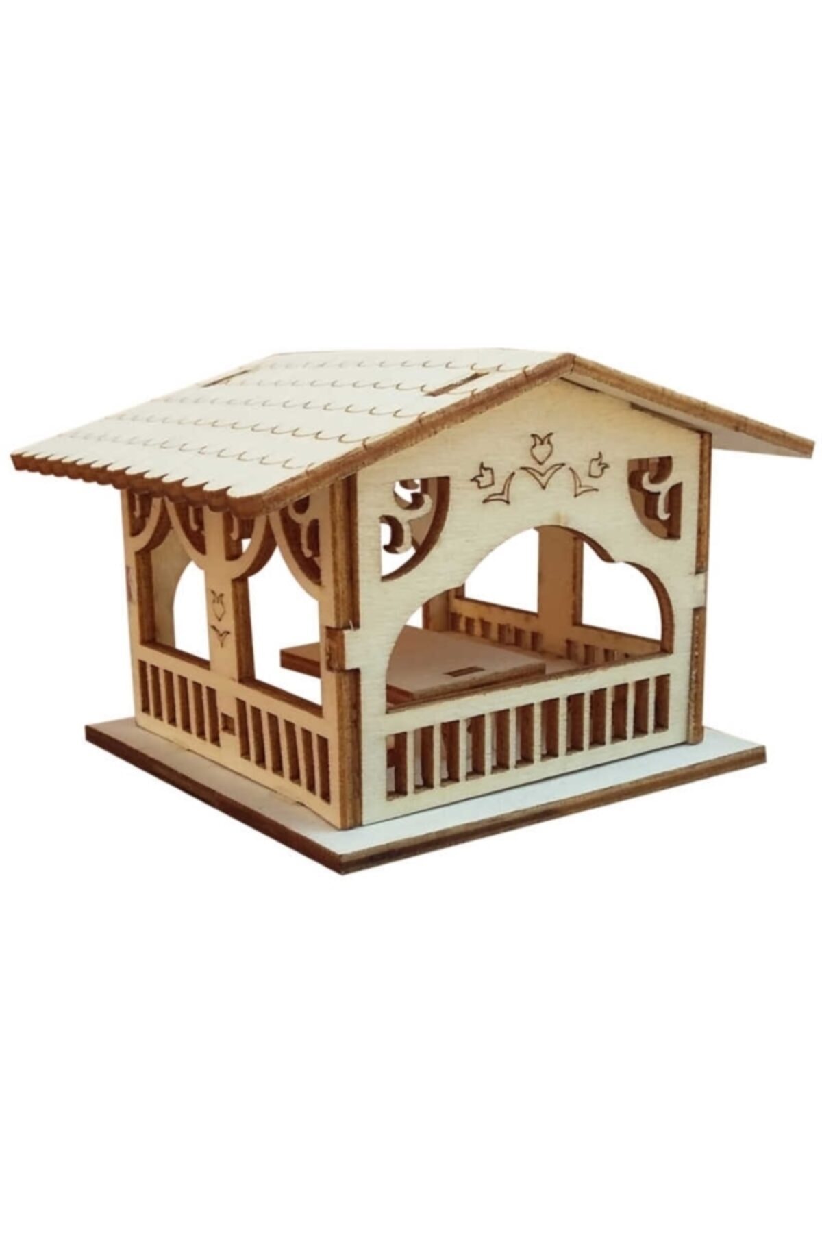 Angel Of Life Minyatür Çardak Ahşap Obje, Lazer Kesim Hobi Modelleri My38