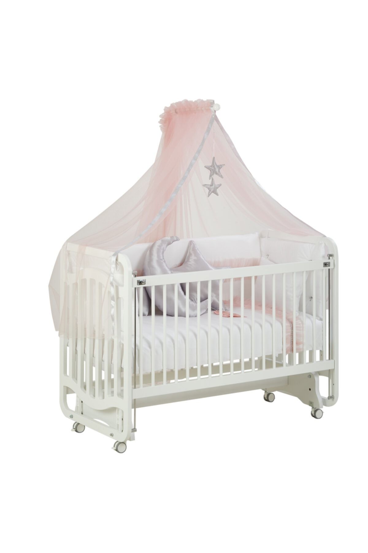 G&G baby Bianco Sweet Dreams Anne Yanı Beşik Angel Pink Uyku Setiyle